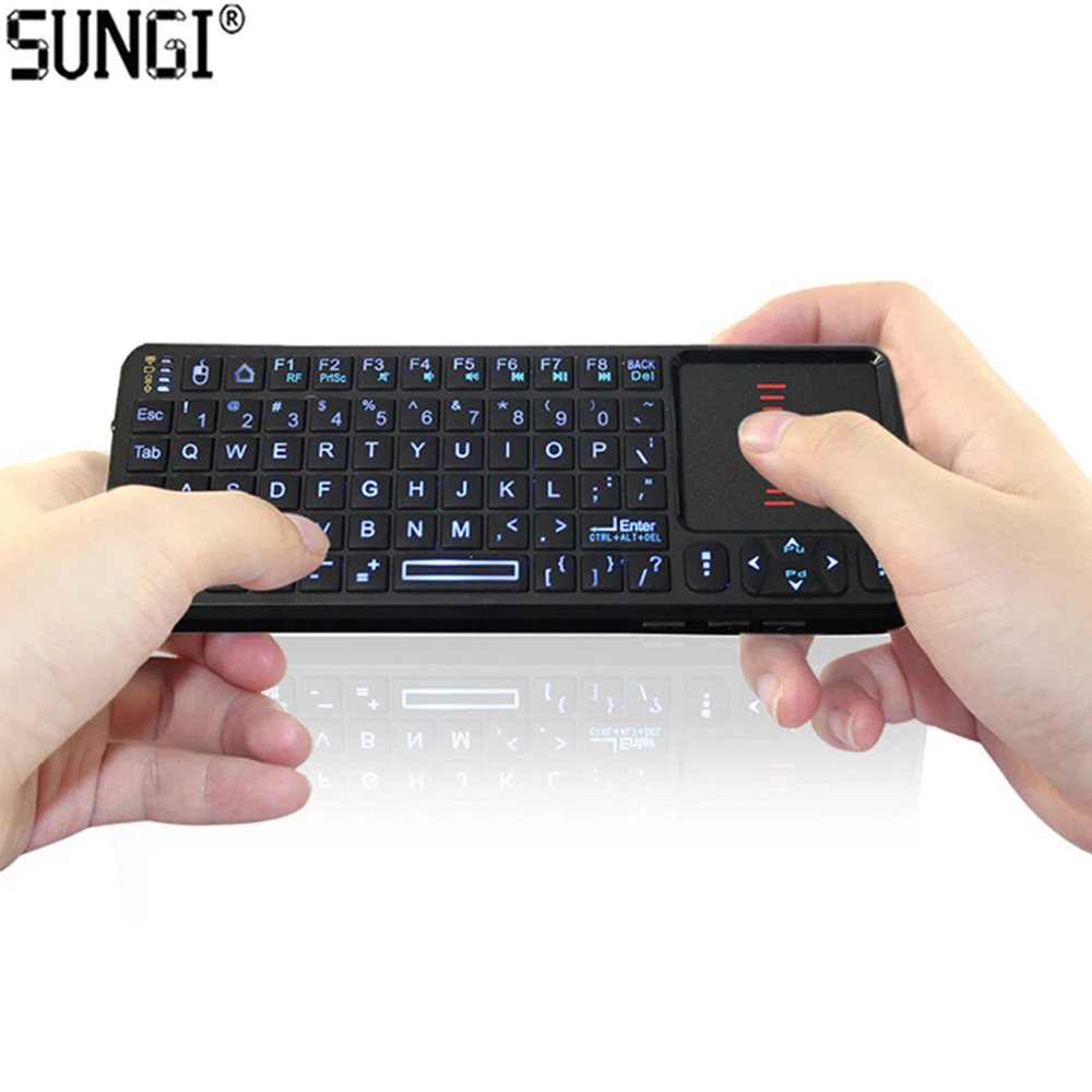Wireless Presenter Backlight Keyboard with Laser Pointer for Projector Set Top Box Smart TV
Wireless Presenter Backlight Keyboard with Laser Pointer for Projector Set Top Box Smart TV