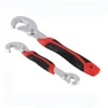 2 Packs Dual Head Multi-function Universal Adjustable Quick Snap and Grip Wrench Spanner for Plumbing Automotive Workshop
