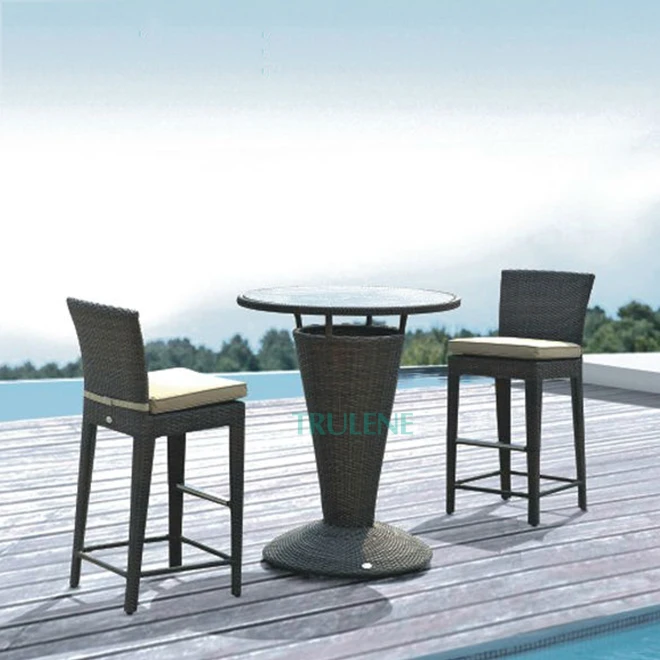 Hotel restaurant patio rattan wicker furniture sofa-4pc outdoor garden rattan sofa set