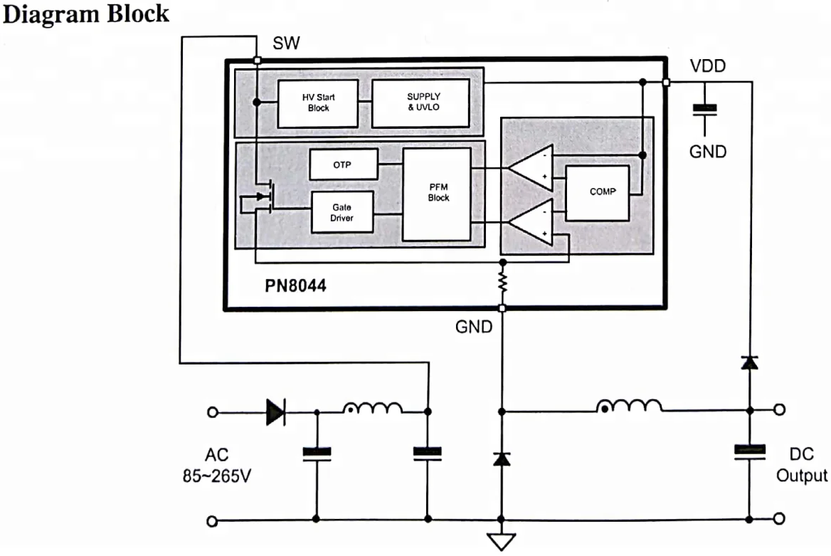 Pn8044 схема включения