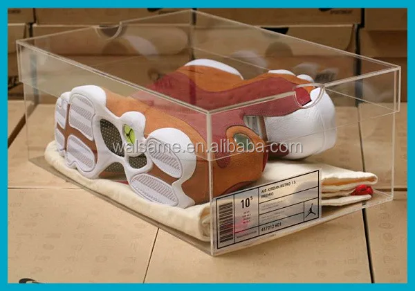 clear sneaker display case