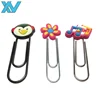 Business advertising gift OEM design soft PVC metal paper clip sets