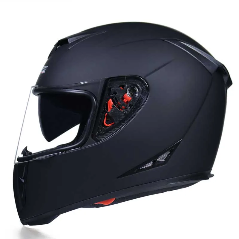 
Ilm Full Face Helmet Motorcycle Open Face Street Bike Predator Helmet Motorcycle With Removable Winter Neck Scarf + 2 Visors Dot 