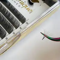 

UNIQUE LASHES 2019 New Volume Lashes 0.03 0.07mm Individual Eyelash extensions 0.05 Premade Fan C D curl 8-17mm