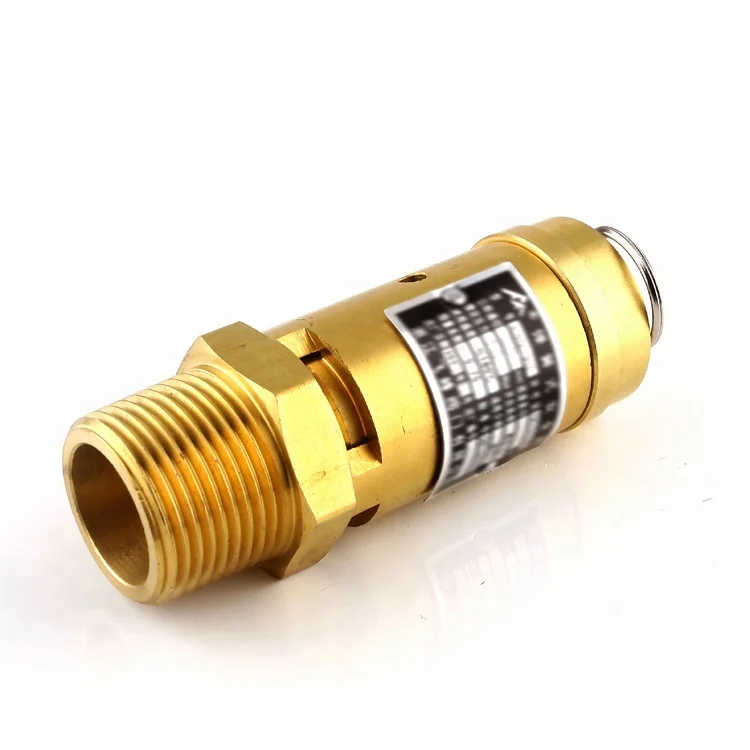 Brass Full Open Safety Relief Valve Cw617n For Screw Air Compressor ...