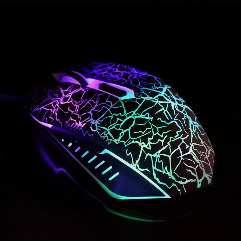 Optical Wired 7 Colors Breathing Led Laser Gaming Mouse - Buy Laser