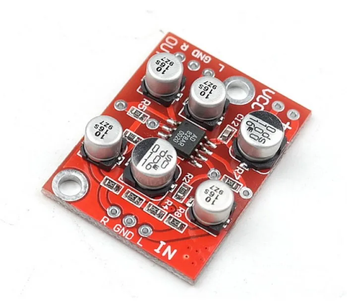 

single power supply AD828 op amp preamplifier board audio amplifier board