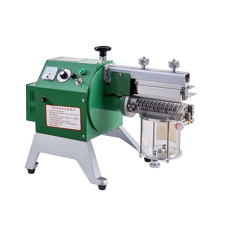 
200mm speed-adjustable gluing machine high Speed Leather Paper Gluing Machine 