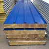Building Material fireproof corrugated roof tile rock wool sandwich panel price