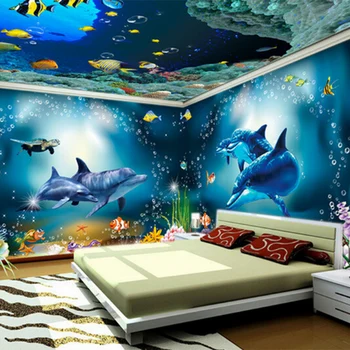 Customize Cheap New Pvc 3d Waterproof Wall Paper Ceiling Ocean Hd Wallpapers Decorations Buy Ocean Wallpaper 3d Ceiling Wallpaper 3d Waterproof Wallpaper Product On Alibaba Com
