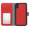 premium PU leather 2 in 1 protective folio flip wallet case with card holder for iPhone 8