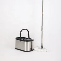 

spin 360 magic mop with stainless steel bucket and wheel