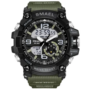 Smael  Factory  SL1617 japan movement dual time digital  sport wrist watch