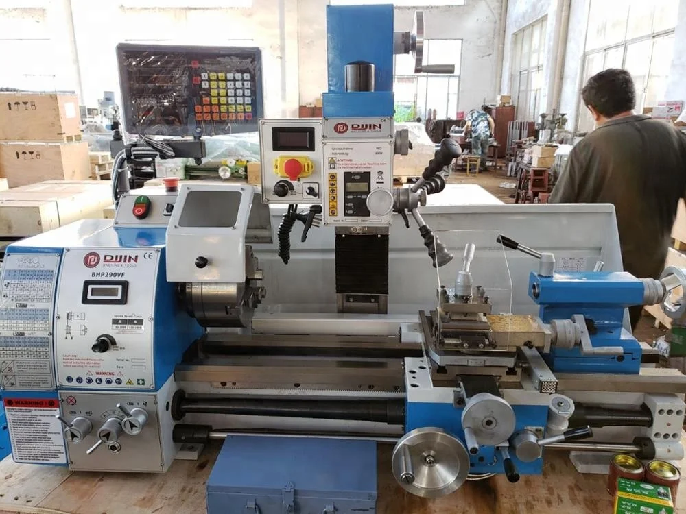 
mini combo lathe with dro lathe drill mill bhp290vf with low price 
