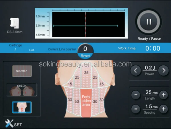 FU4.5-2S Facial skin tightening high intensity focused ultrasound for wrinkle removal