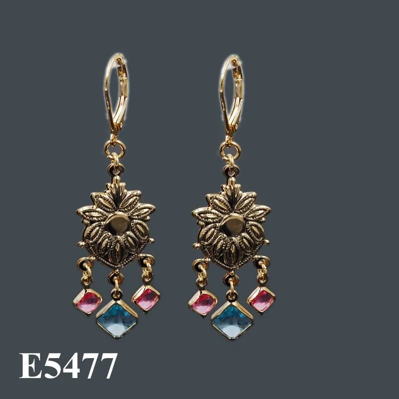 

Fashion african gold jewelry Wholesale Pendant Chandelier Earrings, Real Gold Plated Earring