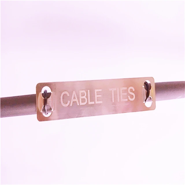 316 Stainless Steel Cable Label Tags Engraved By Laser Buy 316