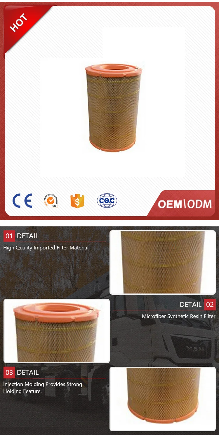 Thin air filter material 81084050015 air air filter
