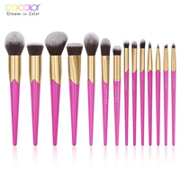 

Docolor V1401 new model 14 pieces powder brush foundation brush beautiful makeup brushes