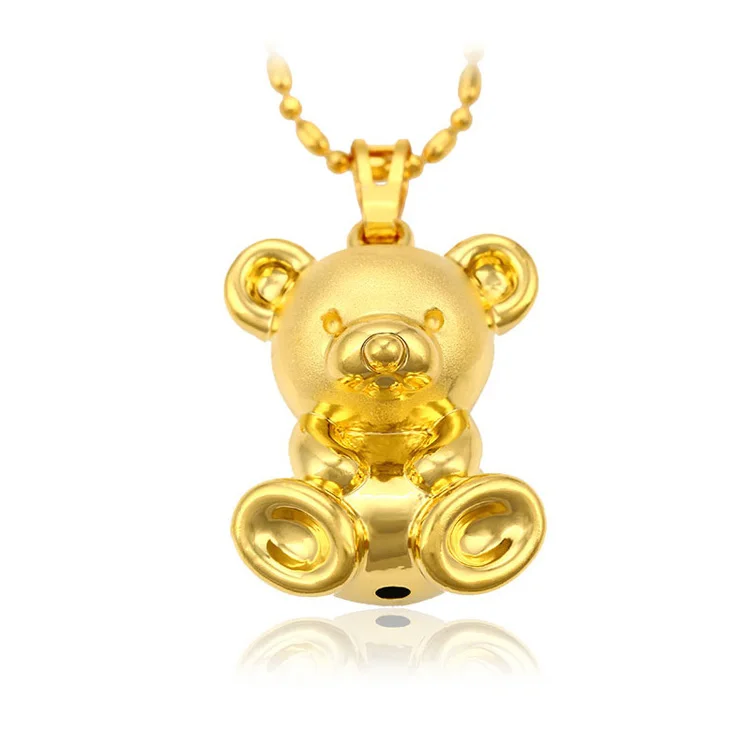 

Xuping children jewelry, gold 24K teddy bear pendant for children