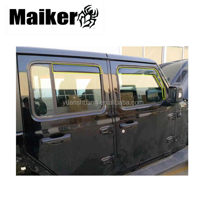 For Jeep Wrangler Jl 2door Abs Sun Visor Window Visor Rain Visor For