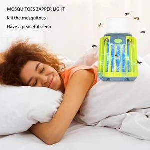 Image of Bug Zapper & LED Camping Lantern & Flashlight 3-in-1, Waterproof Rechargeable Mosquito Killer, Portable Compact Camping Gear