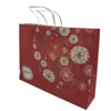 Colorful custom print gift stand up pouch recycled shopping party high quality brown kraft paper bag