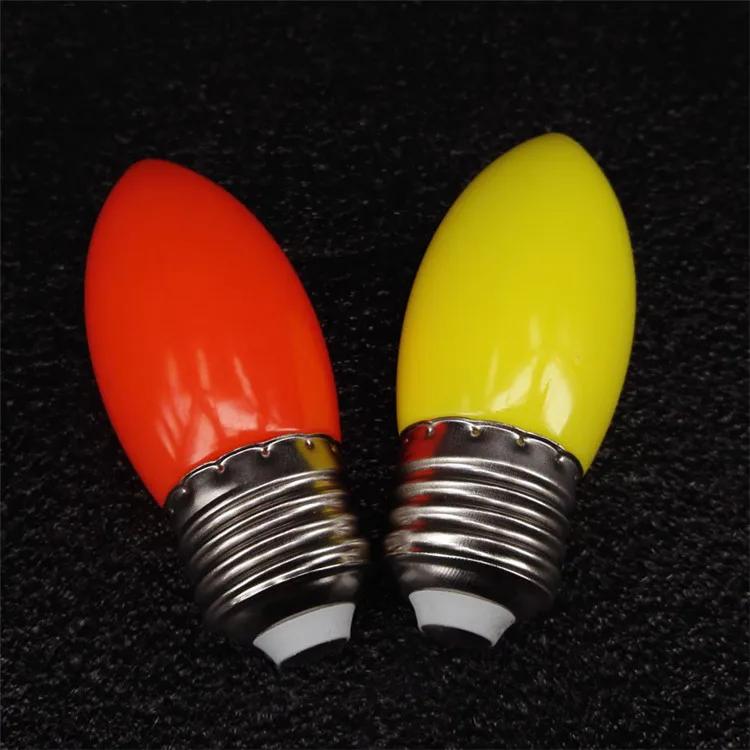 

AC220V Red Yellow Candlestick Small Lotus E27 LED Candle Lamp bulbs light