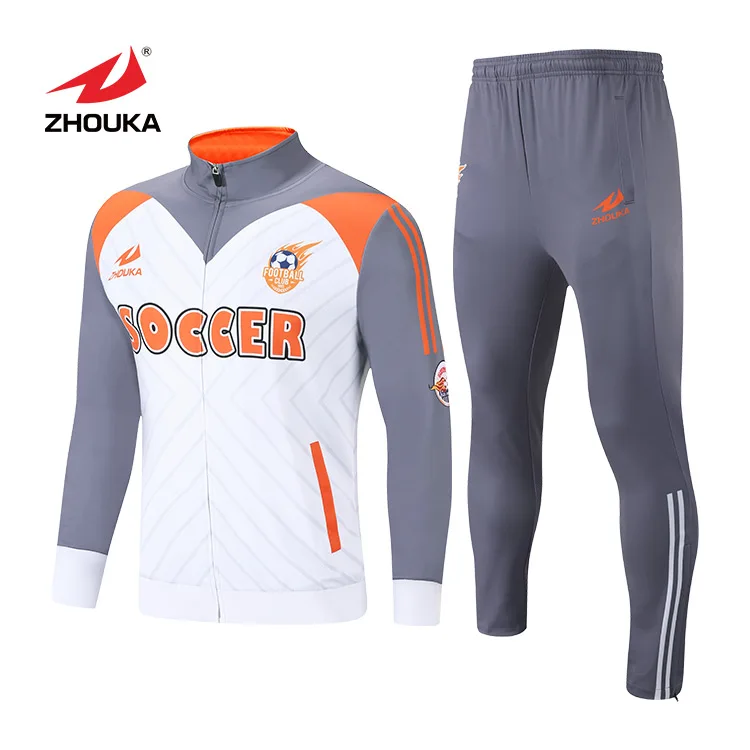 Running Wear Men Grey With Orange Sublimated Slim Fit Custom Design ...