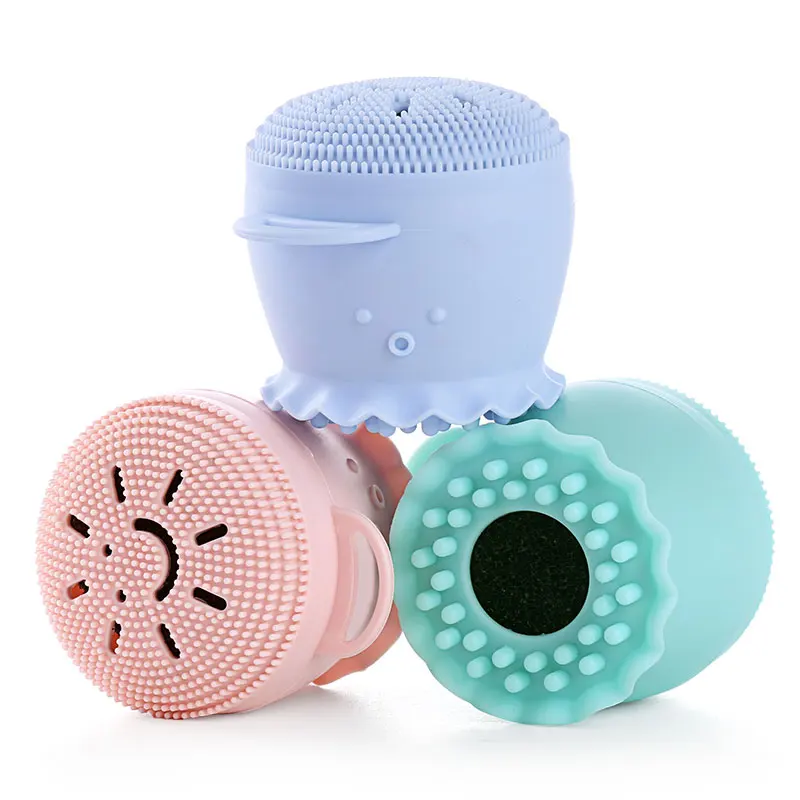 

Best Selling Products Silicone Face Exfoliate Brush,Silicone Face Facial Brush Cleaner, Light pink;blue-green;pastel blue