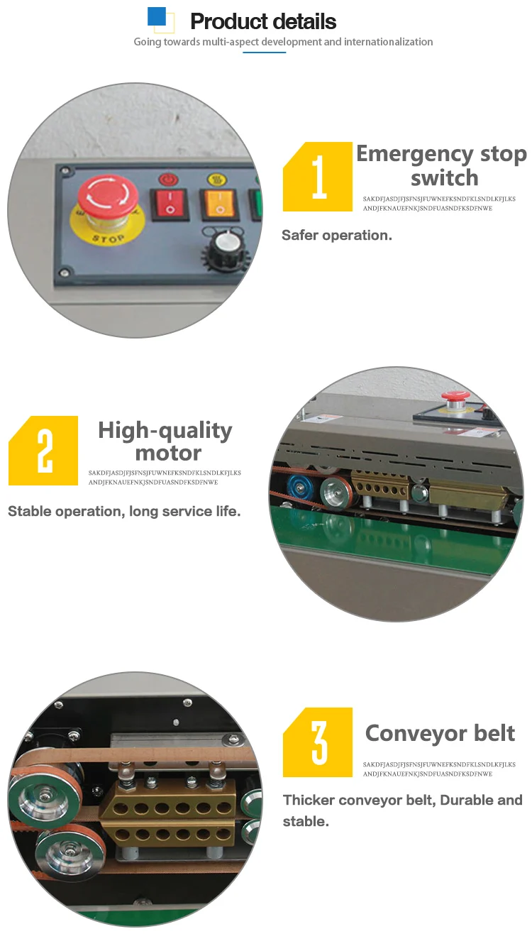 plastic film bags sealing machine