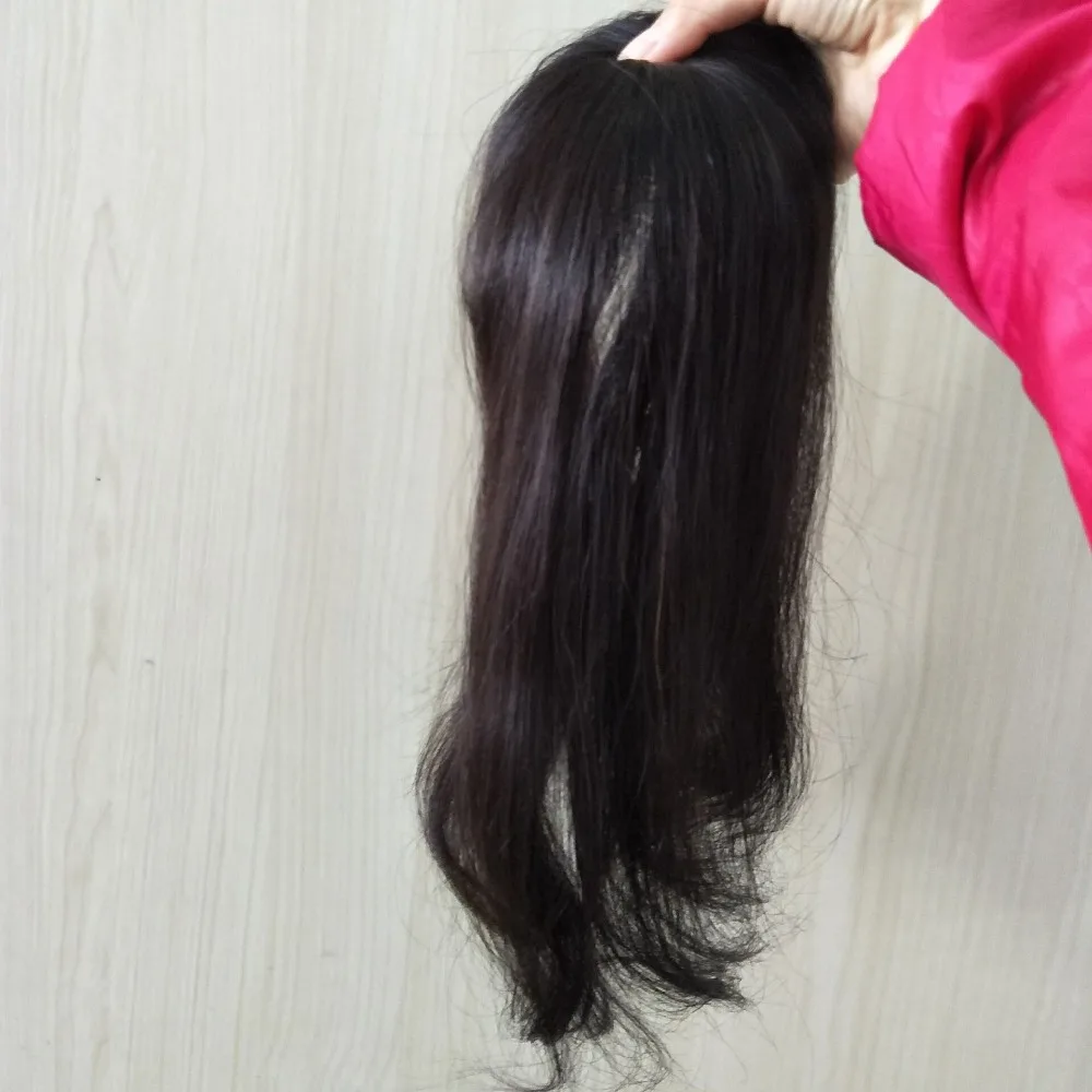 
Mono Silk Base Women Hair Toppers Toupee For Woman Human Hair Replacement System Hairpieces 