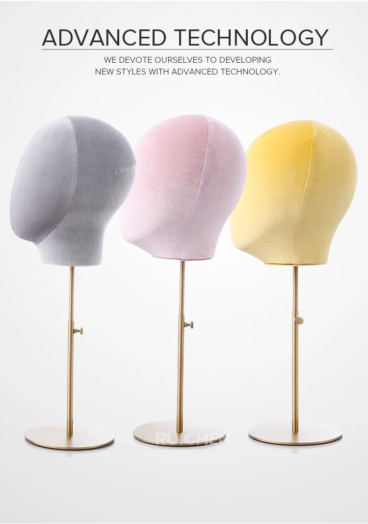 FRP lint wrapped multi colour hat cap headgear display stand for shop