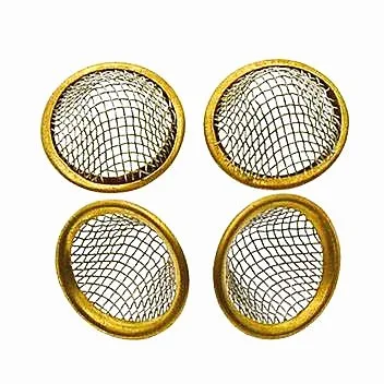 

12 15 20 22 mm Pipe Screens Gauzes Conical Steel Smoking Bowl Metal Sieve, Silver , yellow