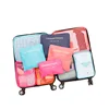 Travel fashion waterproof 6 piece packing cubes for suitcases