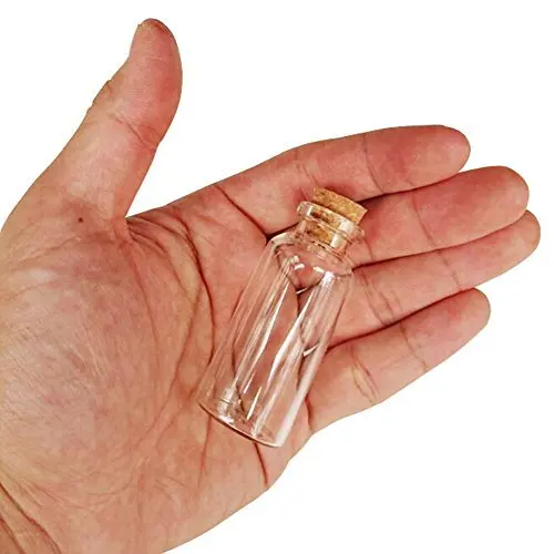 
Mini Vials Cork DIY Wedding And Party Message Decoration Glass Bottle Cork 