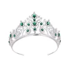 00161 xuping wholesale party supply pageant crowns, wedding dresses green luxury bridal tiara for women