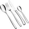 Stainless Steel Flatware silverware Cutlery Set Include Knife/Fork/Spoon Simple Classic Design Mirror Finished Dishwasher Safe