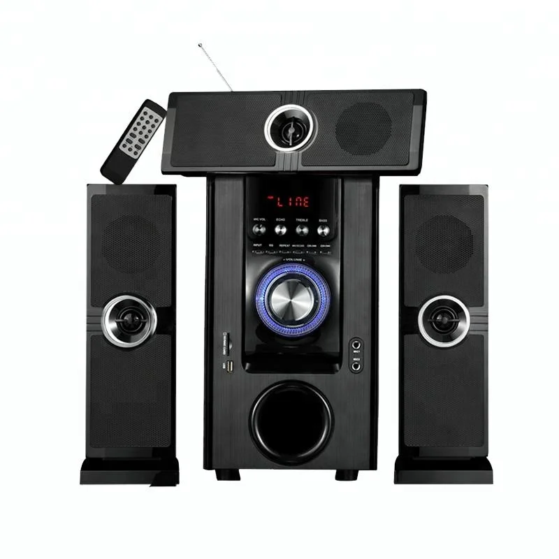 

2018 OEM ODM new arrivals 3.1 subwoofer high quality audio multimedia speakers with blue tooth for home use, Black+silver