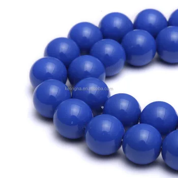 Sapphire Blue Color Glass Pearl Beads For Jewelry Making Buy Glass Beads For Aquarium Pearl Beads For Decorating 12mm Glass Pearl Beads Product On