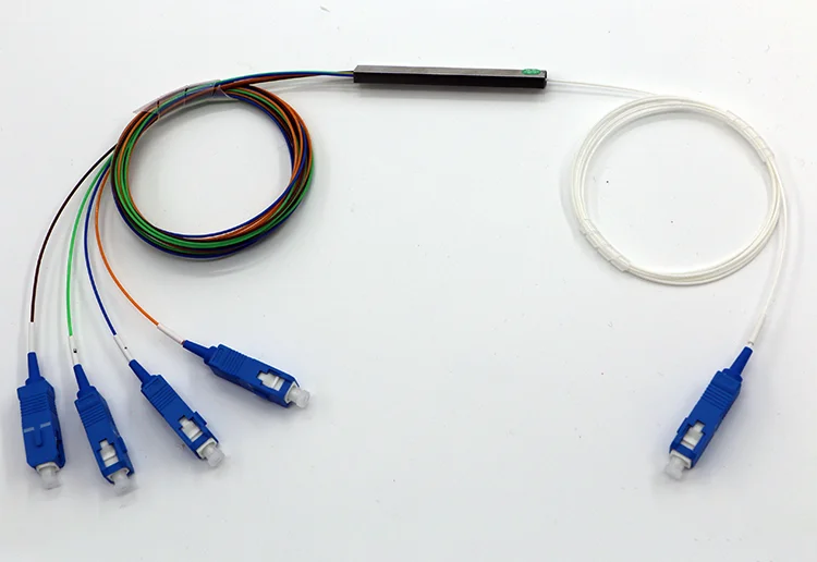 1270nm 1610nm 1x2 1x4 1x8 1x16 1x32 single mode APC steel tube fiber optical PLC splitter