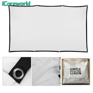 iCoreworld 120 inch Foldable Projector Screen Home Cinema