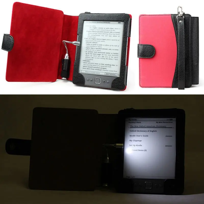 
Amazon Kindle 4 Case with Light / Kindle 4 Cover Wallet with Light 