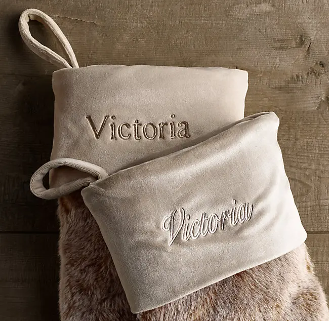 
CFP G238 Stocked Christmas Gift Blank Faux Fur Christmas Stockings 