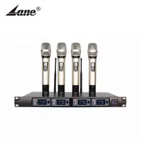 

Wireless Microphone System UHF Professional Microphone 4 Channel Dynamic Professional 4 Handheld Karaoke Stage KTV Home Mic