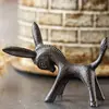 Wholesale natural cast iron metal little donkey animal figurines