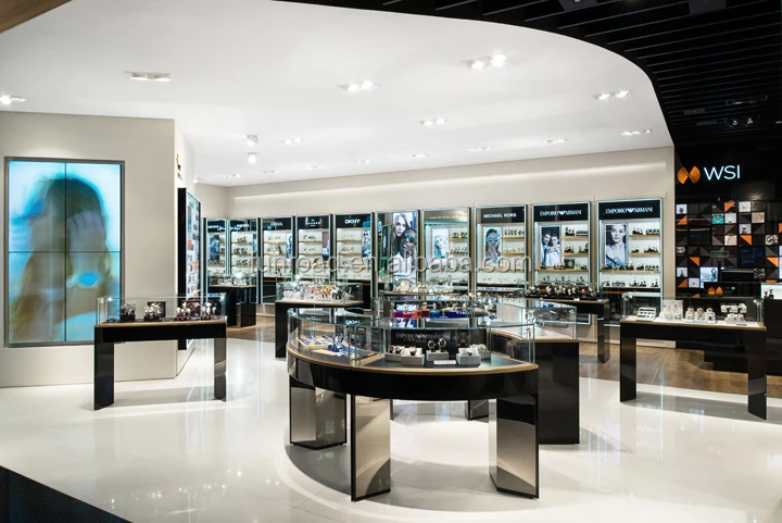 top brand luxury watch display showcase watch store furniture