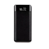 

Luxury Leather Large Capacity LCD Display 10000mAh Quick Charge 3.0 Portable Charger Power Bank