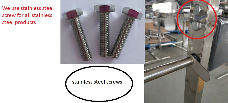 SS mayo table with antistatic castors