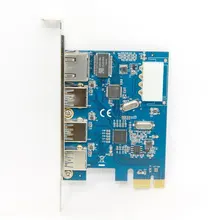 20pcs Gigabit Ethernet Network LAN 3 Port USB 3 0 to PCI E Card PC Adapter